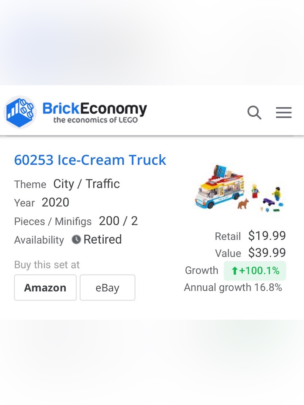 LEGO #60253 Ice-Cream Truck - Picture 12 of 12